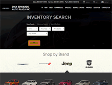 Tablet Screenshot of dickedwardsautoplaza.net